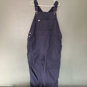 Duluth Trading Co Dark Blue Fleece lined Overalls